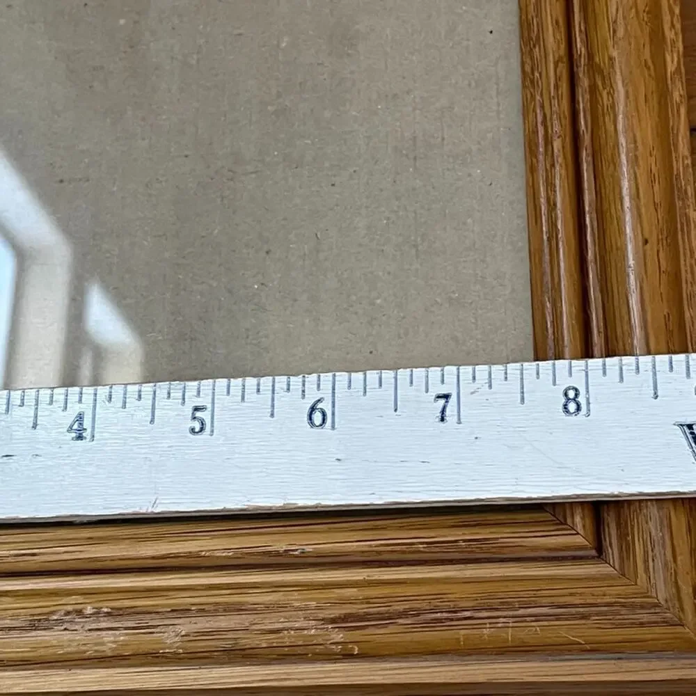 Vintage Wooden Rectangle Picture Frames Set of Two 8 x 10 in Classic Wood Grain